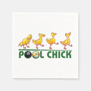 Pool Chick Napkin
