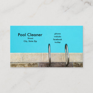 Pool Cleaner Business Card