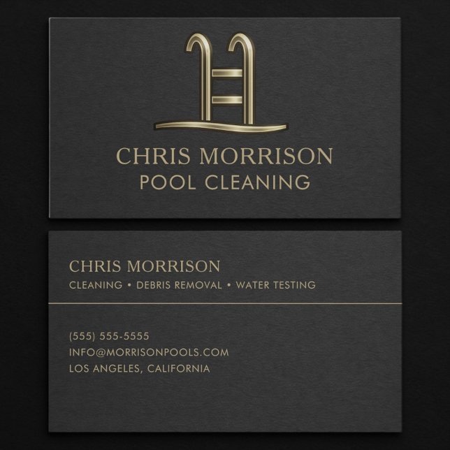 Pool Cleaning Business Card (Creator Uploaded)