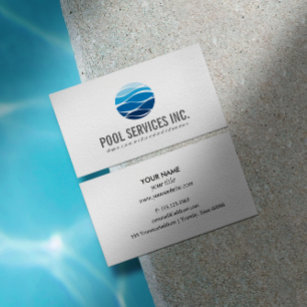 Pool Cleaning Repairing services logo professional Business Card