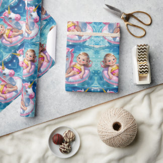Pool Days Wrapping Paper