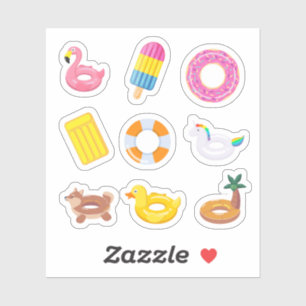 Pool Float Stickers