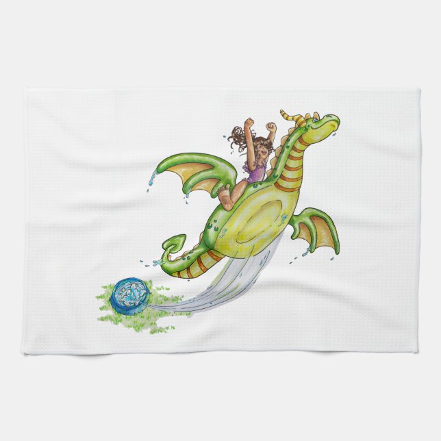 Pool Floaty Kitchen Towel (Horizontal)