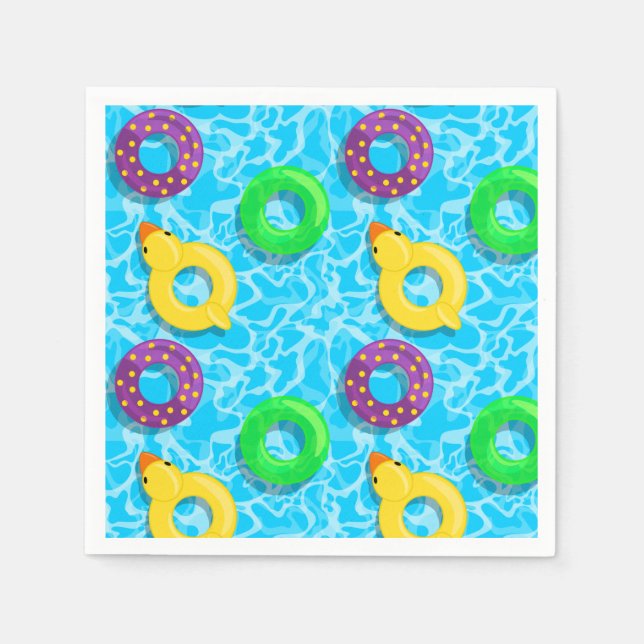 Pool Full of Floaties Napkin (Front)
