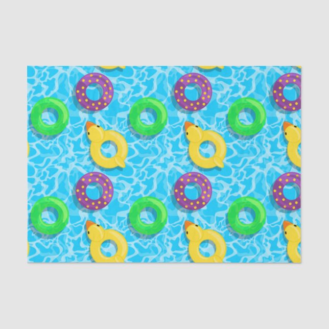 Pool Full of Floaties Tissue Paper (Front)