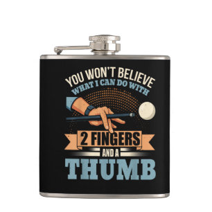 Pool Funny Billiards Hip Flask