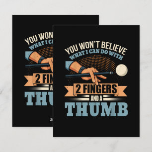 Pool Funny Billiards Holiday Card