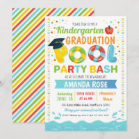 Pool Graduation Party Invitation