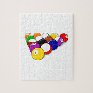 Pool Hall Balls Rack Em Sports Leisure Billiards Jigsaw Puzzle