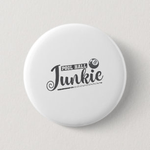 Pool Hall Enthusiastics Billiards 2 Inch Round Button