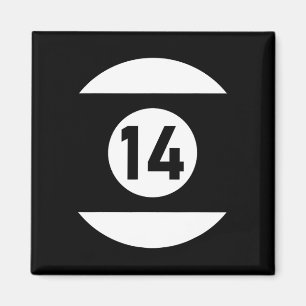 Pool Ll 14 Matching Billiards Gift Easy Halloween Magnet