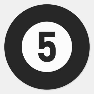 Pool Ll 5 Matching Billiards Gift Easy Halloween C Classic Round Sticker