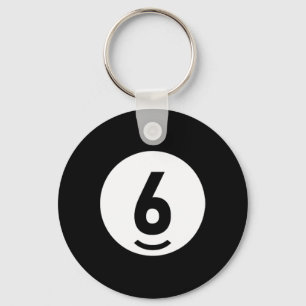 Pool Ll 6 Matching Billiards Gift Easy Halloween C Keychain