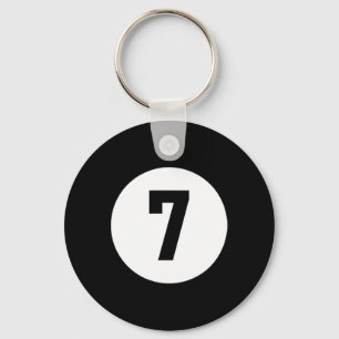 Pool Ll 7 Matching Billiards Gift Easy Halloween C Keychain