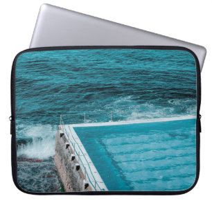 Pool near sea laptop sleeve