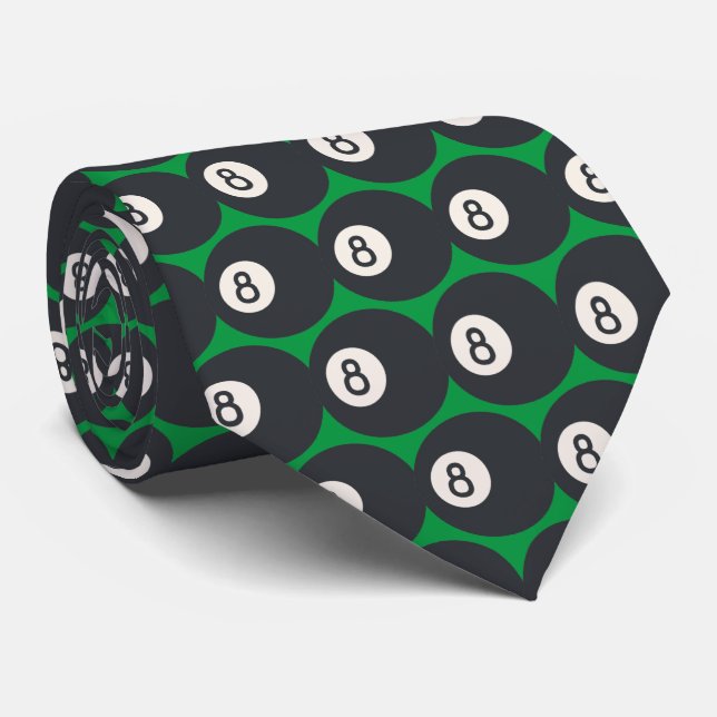 Pool No. 8 Ball Tie (Rolled)