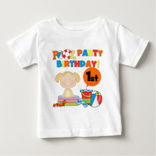 Pool Party 1st Birthday T-shirts and Gifts