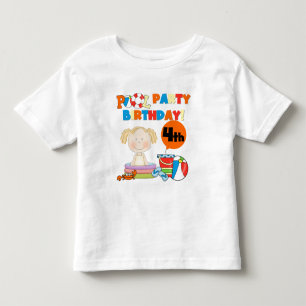 Pool Party 4th Birthday Tshirts and Gifts