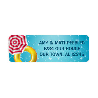 Pool Party Address Labels