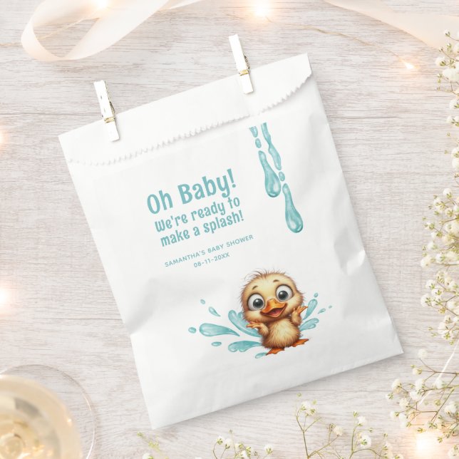 Pool Party baby shower  Favour Bag (Clipped)