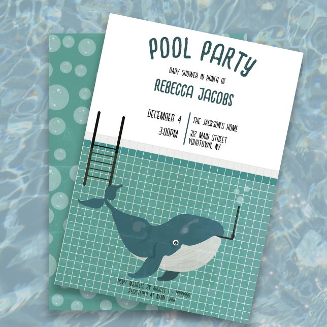Pool Party Baby Shower Invitation (Creator Uploaded)