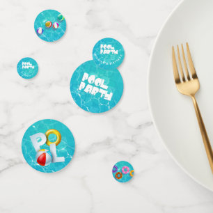 Pool Party Birthday  Confetti