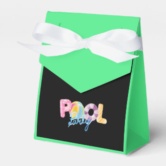 pool party birthday favor box