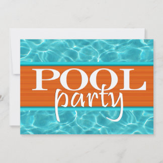 Pool Party Birthday Invitation