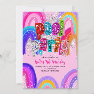 Pool Party Birthday Invitation