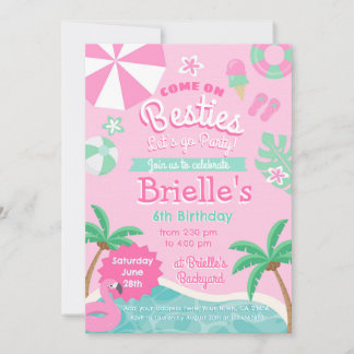 Pool Party Birthday Invitation