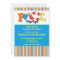 Pool Party Birthday Invitation Bright Stripes!