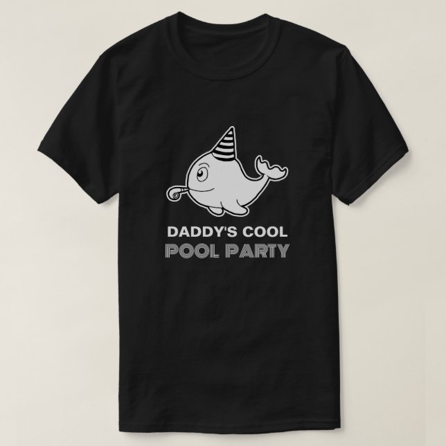Pool Party Birthday T-Shirt (Design Front)