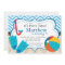 Pool Party Blue Chevron and Tan Argyle Birthday