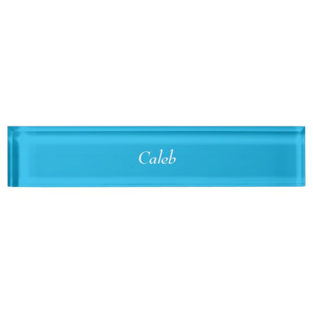 Pool Party Blue Personalized Name Plate (Front)
