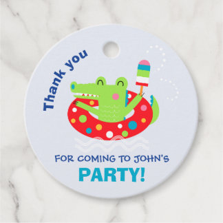 Pool Party Favour Tags