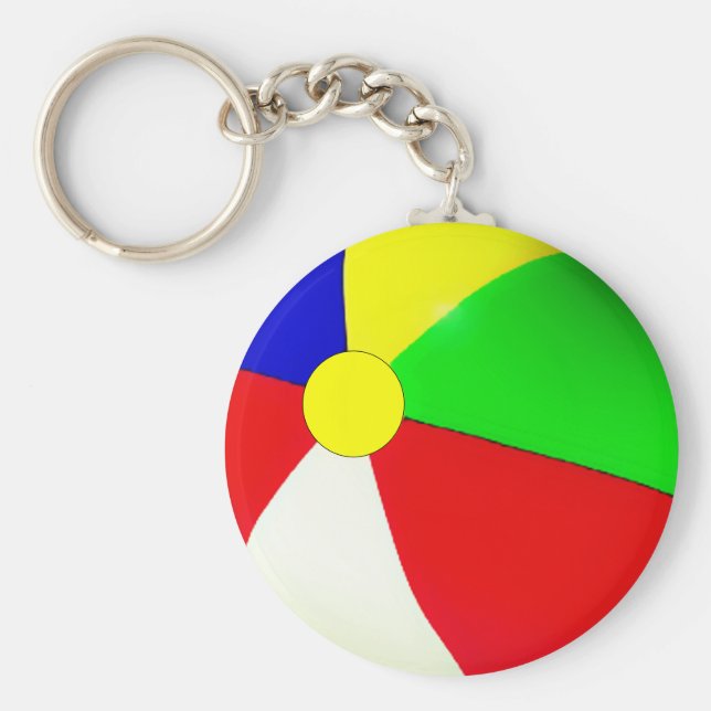Pool Party Favours Beach Ball Keychain (Front)