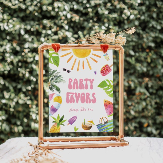 Pool Party Favours Birthday Sign (Creator Uploaded)