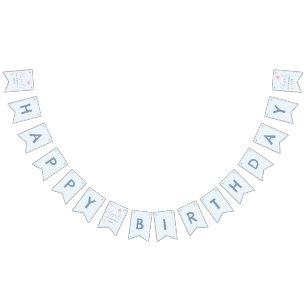 Pool Party Girl Birthday Party Bunting Flags