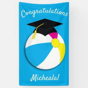 Pool Party Graduation Party Banner