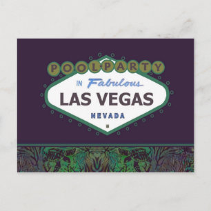 POOL PARTY In Fabulous Las Vegas Postcard