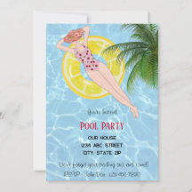 Pool Party Invitation