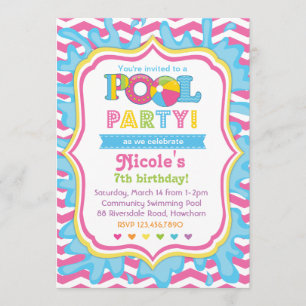 Pool Party Invitation