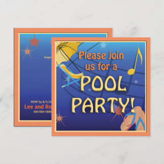 Pool Party Invitation