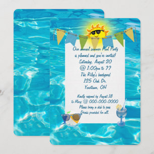 Pool Party Invitation
