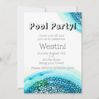 Pool party  invitation