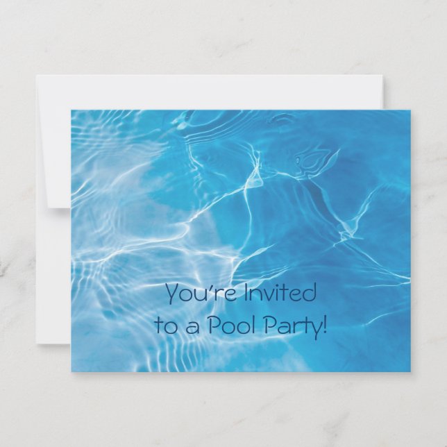 Pool Party Invitation (Front)
