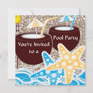 POOL Party Invitation