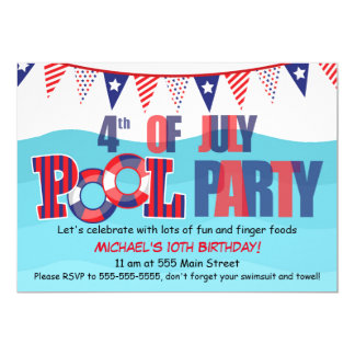 4th of july party invitation