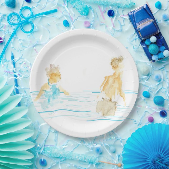 Pool Party Napkins Paper Plate (Party)