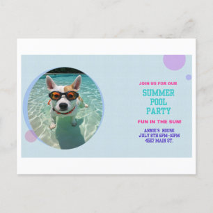 Pool Party Post Card